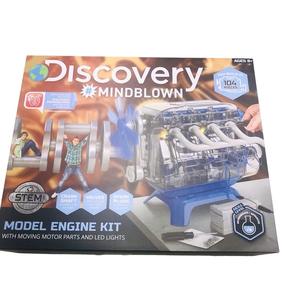 Discovery Toys Discovery Mindblown Model Engine Kit Moving Parts